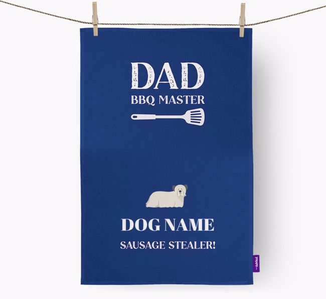 BBQ Master: Personalised {breedFullName} Tea Towel